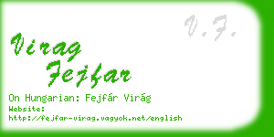 virag fejfar business card